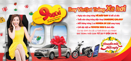 Từ ngày 27/7/2014, Chương trình Khuyến mãi mỗi ngày của VietJet sẽ chính thức bắt đầu, dành cho khác