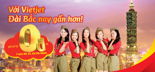 Với Vietjet, Đài Bắc nay gần hơn! Wow… Tưng bừng chào đón đường bay mới đến Đài Loan, Vietjet mang đ